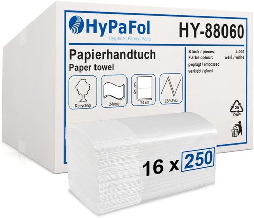 4000 blatt papierhandtücher - blatt,